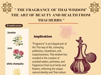 น้ำอบ–น้ำปรุง หอมเย็นแบบไทย
กลิ่นแห่งภูมิปัญญาไทย